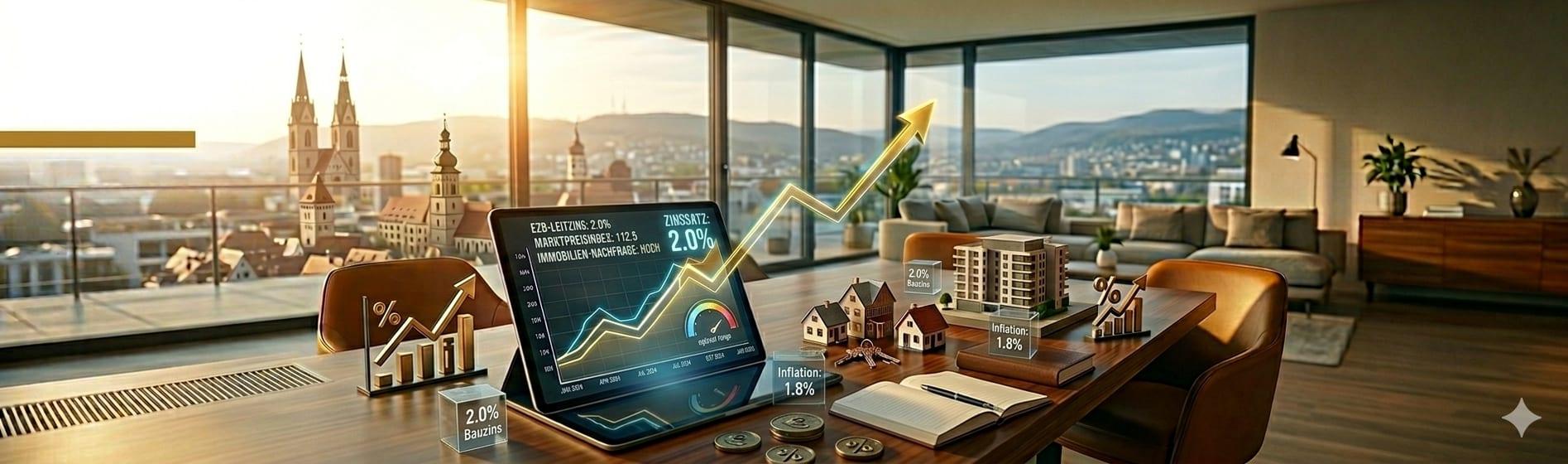 Zinsentwicklung 2026 in Nürtingen (72622): Was die aktuelle Lage für den Immobilienmarkt bedeutet