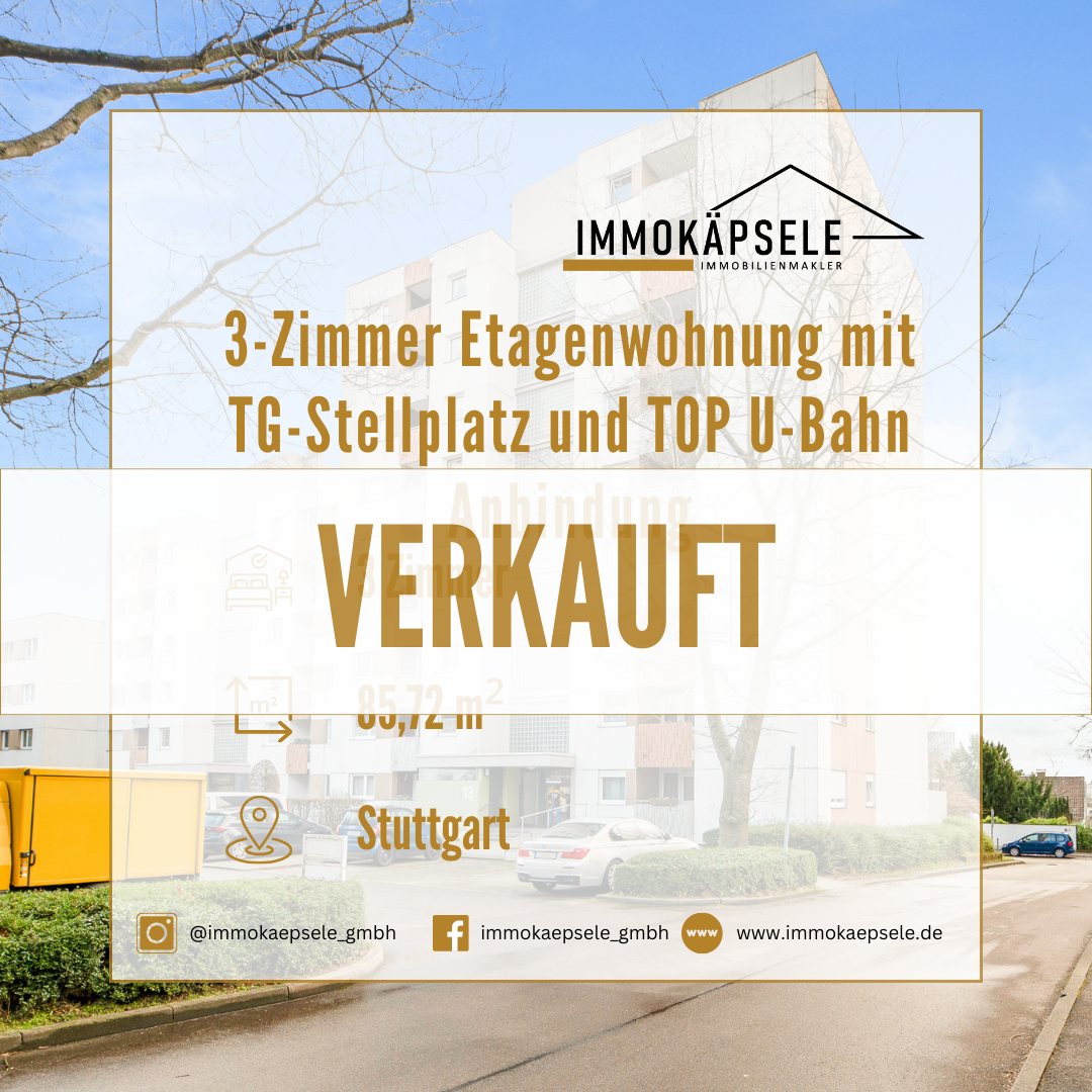 3-Zimmer Etagenwohnung mit TG-Stellplatz und TOP U-Bahn Anbindung - Bild 1