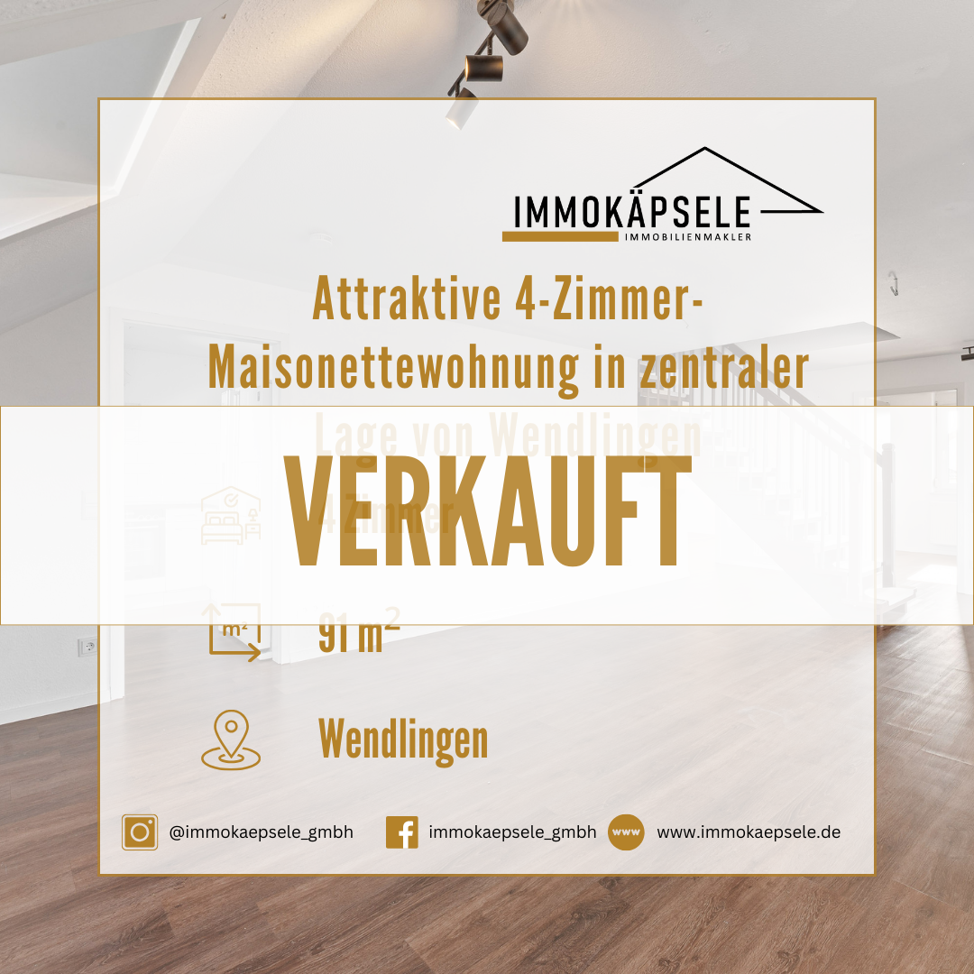 Attraktive 4-Zimmer-Maisonettewohnung in zentraler Lage von Wendlingen - Bild 1
